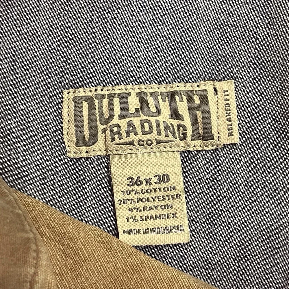 Duluth Trading Co. Ballroom Double Flex Jeans Blue Stretch Denim Men's 36x30 - Picture 9 of 10